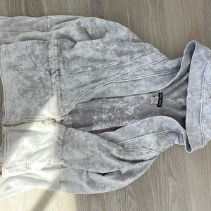Loose zip up hoodie